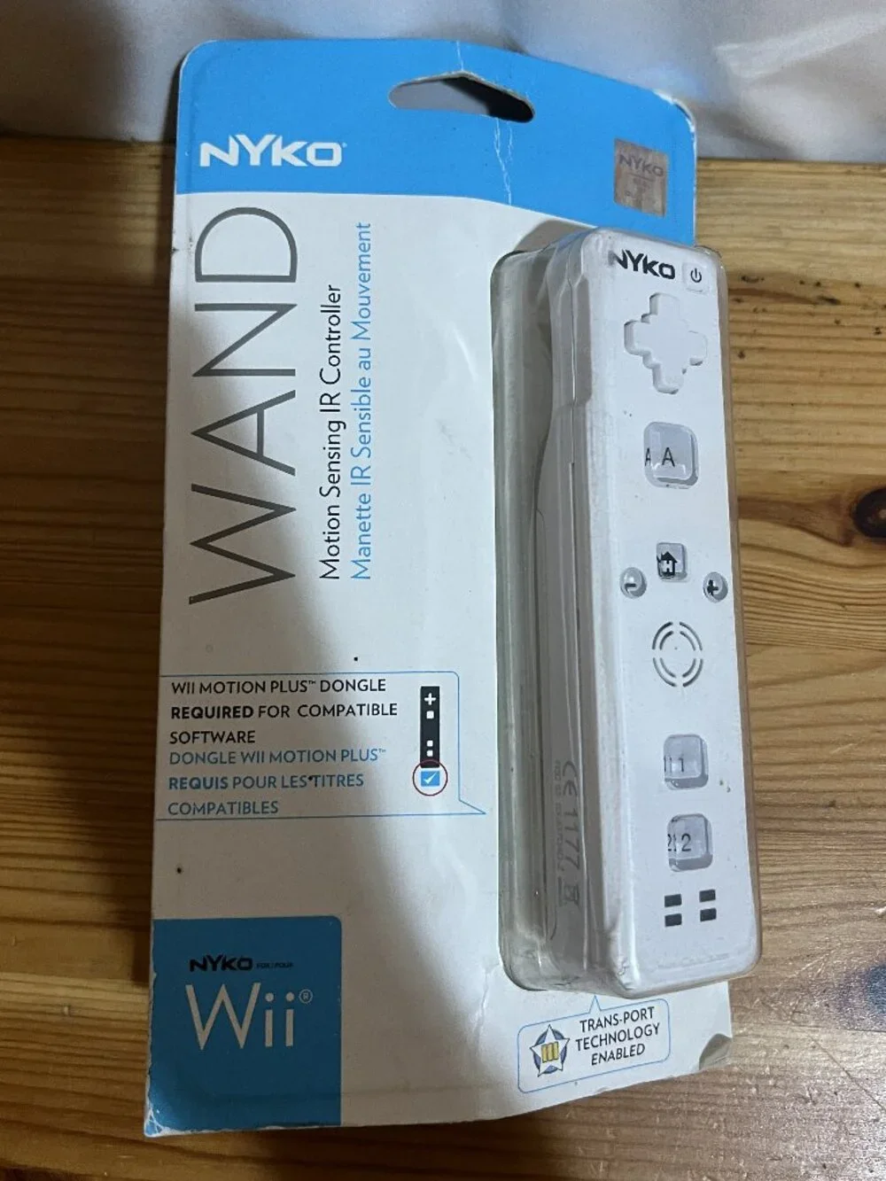 Wii Nyko Wand Motion Plus Sensing Nintendo Remote Controller White Brand New $30